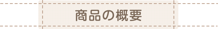 商品の概要